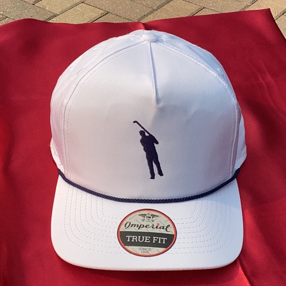 Golfers hat by Imperial Brand New adjustable. White